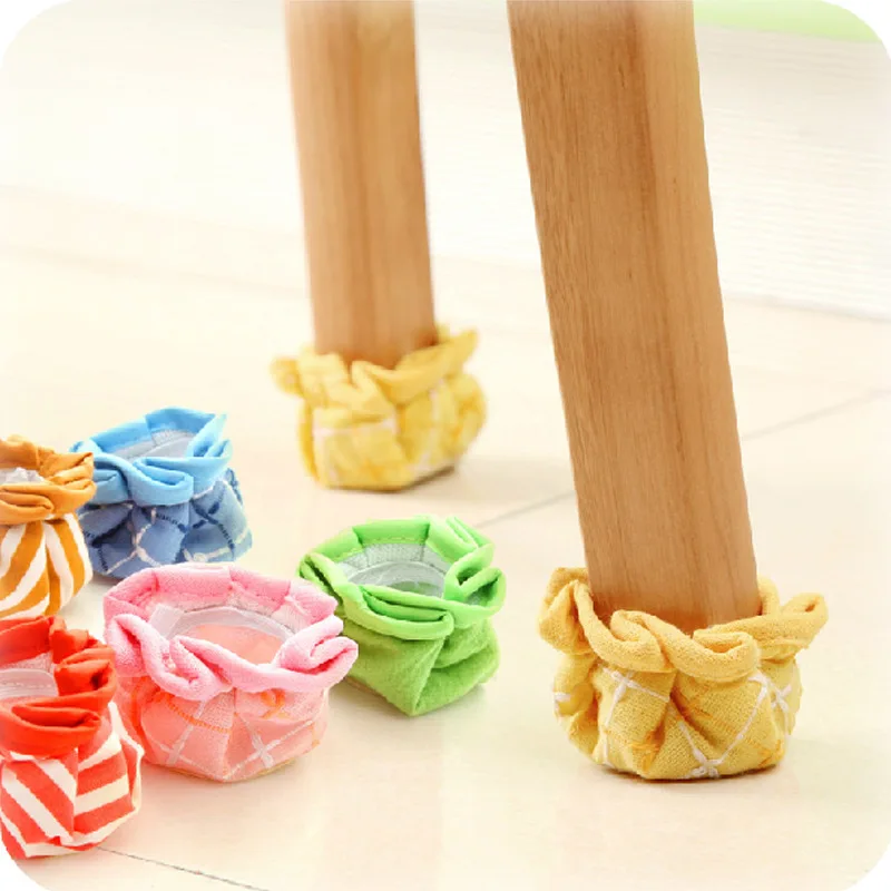 4 PCS non slip mat tables and chairs shackle Tables feet thick cushions