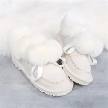 

Sports Shoes 2018 Winter Cotton Shoes Plush Women's Shoes Warm Thickening Low to Help Running Shoes White Black Women's Sneakers