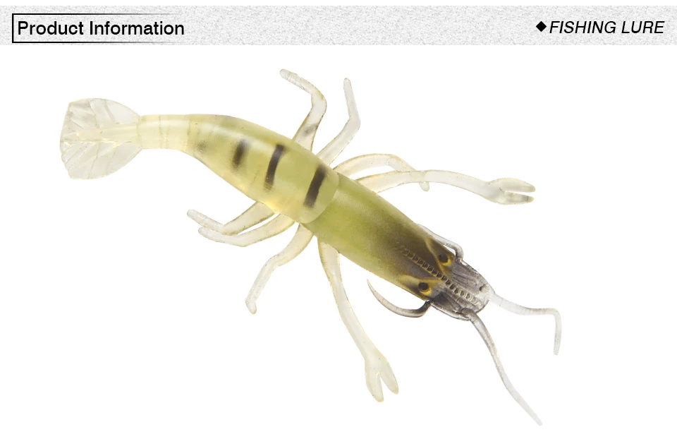 5 шт., рыболовные приманки для креветок, 4,5 см, 1,3 г, Кривошип искусственный, медленно тонущий штекер, червь, силиконовый червь, поддельная приманка, мягкие приманки