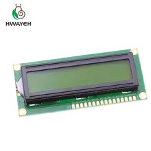 10 шт. lcd 1602 1602 Модуль зеленый экран 16x2 символ ЖК-дисплей модуль HD44780 контроллер синий черный свет для arduino