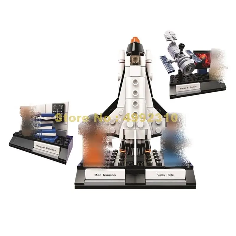 

258pcs aviation space scientist lady building blocks 21312 Bricks Toy