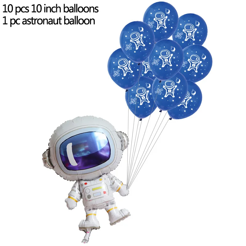 1 Набор, Игрушки для маленьких мальчиков, вечерние украшения с днем рождения, Космический астронавт, фольгированный шар и планета - Цвет: BT02