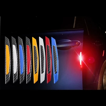 

Car Reflective Warning Sticker Carbon Fiber Decoration Scratch-resistant Door Anti-collision Edge Rubbing Strip Free Shipping