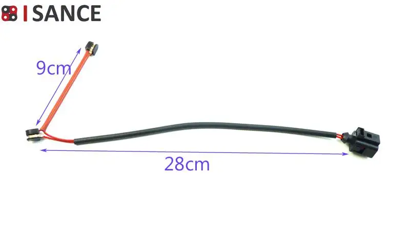 ISANCE спереди Датчик тормозных колодок 7L0907637 95561236500 для Audi Q7 Porsche Cayenne VW Touareg 2003 2004 2005 2006 2007 2008-2010