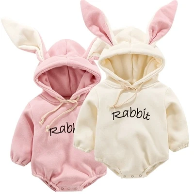 

2019 Kid new born baby clothes Girl Boy Rabbit Letter Sweatshirt Tops Spring Autumn clothes Pullover Bodysuit baby costumes