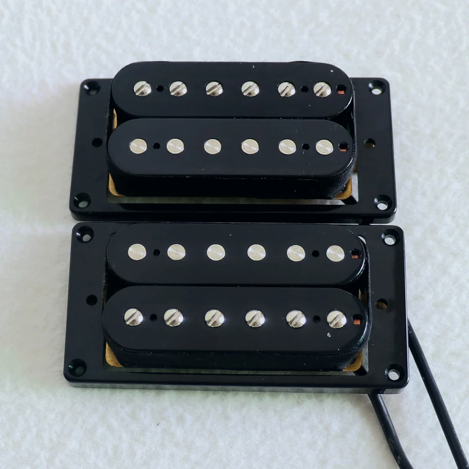 

Free Shipping Black 4 outpout wires Alnico 5 humbucker guitar pickup with rings