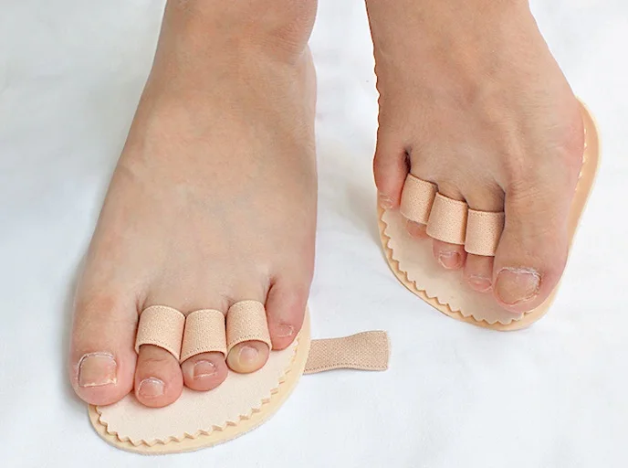 1 Pair Toes Overlap Hammer Toe Correction Pad Soft Bunion Splint