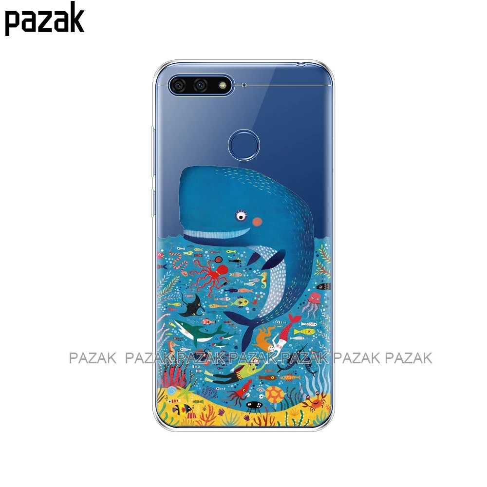Силиконовый чехол для Huawei AUM L29 honor 7a pro 5 7 дюйма мягкая задняя крышка телефона из