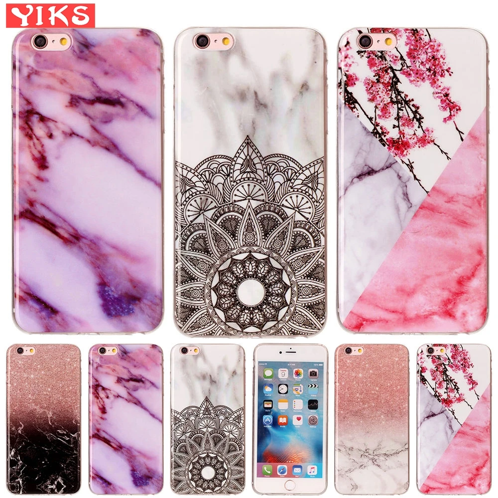 

Marble Image Soft Case For Apple iphone 6 6s Colourful Mobil Back Phone Cover For Fundas iphone 6 6s Silicone TPU Shells Female