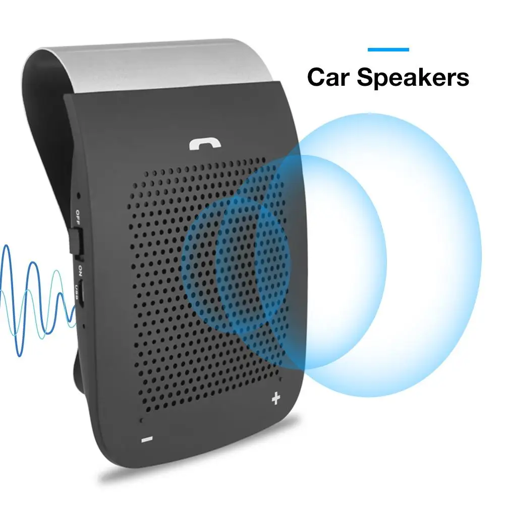Автомобильная Bluetooth Колонка WS101 беспроводная гарнитура с микрофоном защита от