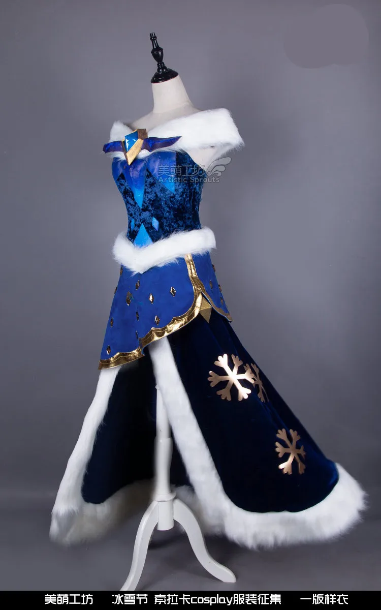 Ледяной и Снежный костюм сорака лол для косплея лол зимний чудо сорака костюм для косплея зимний чудо Рождественский костюм подарок полный комплект