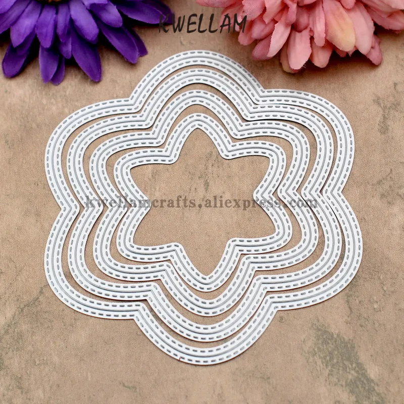 4pcs Outside And Inside C Frame Metal Die Cutting Dies For Diy