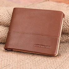 Модный роскошный дизайн мужской кошелек из натуральной кожи, кожаный бумажник с держателем для кредитных карт