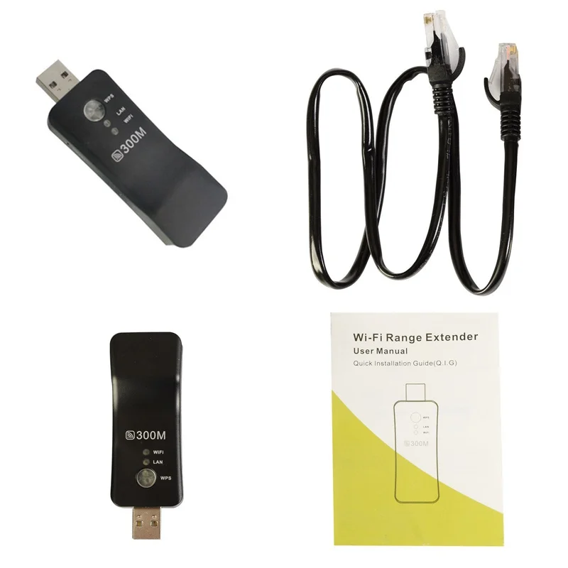 Высокое качество 300 Мбит/с скорость USB беспроводной LAN адаптер WiFi ключ для Smart tv Blu-Ray плеер BDP-BX37 черный