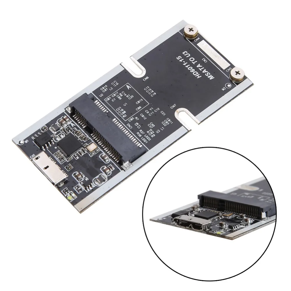 

Mini SATA III mSATA to USB 3.0 5Gbps SSD Adapter Converter Card For External mSATA SSD