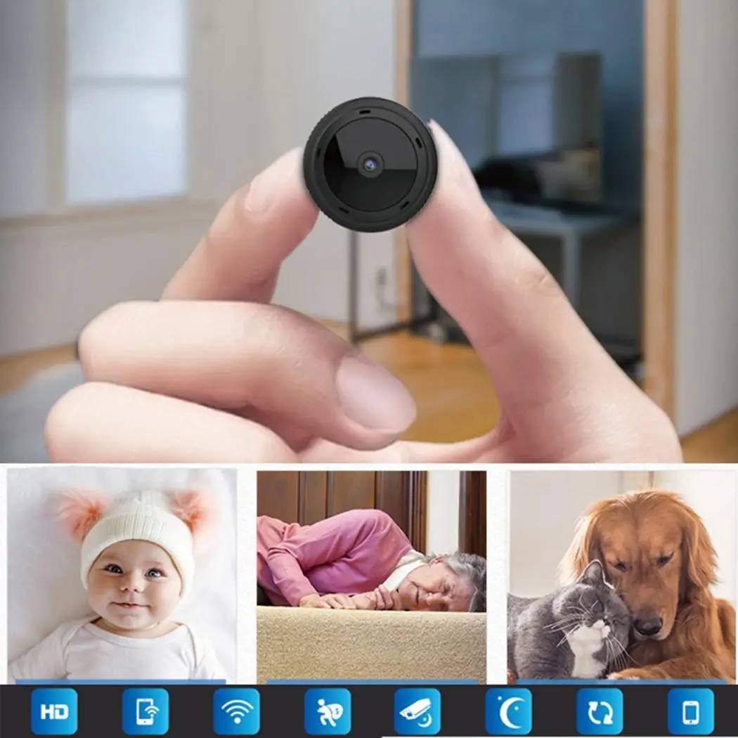 

HD Night Vision WIFI Security Camera 1080P USB IOS/ Android TF Card/1-128G Wireless Remote Surveillance Camera
