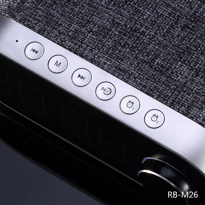 Remax FM радио деревянный Цифровой Многофункциональный Bluetooth Динамик s будильник
