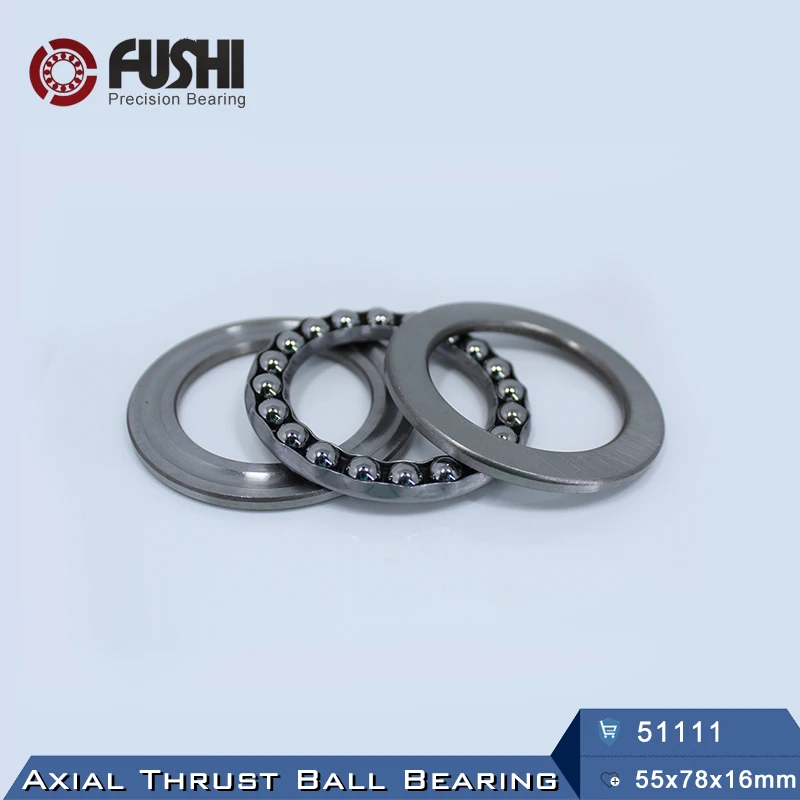 51111 Thrust Bearing 55*78*16 mm ( 1 PC ) ABEC 1 Axial 51111 Ball