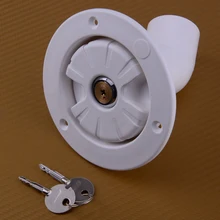 CITALL Universal Carro Branco Água Fresca Tampão de Enchimento do Portal de Entrada de Bloqueio Com Chaves Para Caravan Motorhome RV Camper Trailer 2 carros