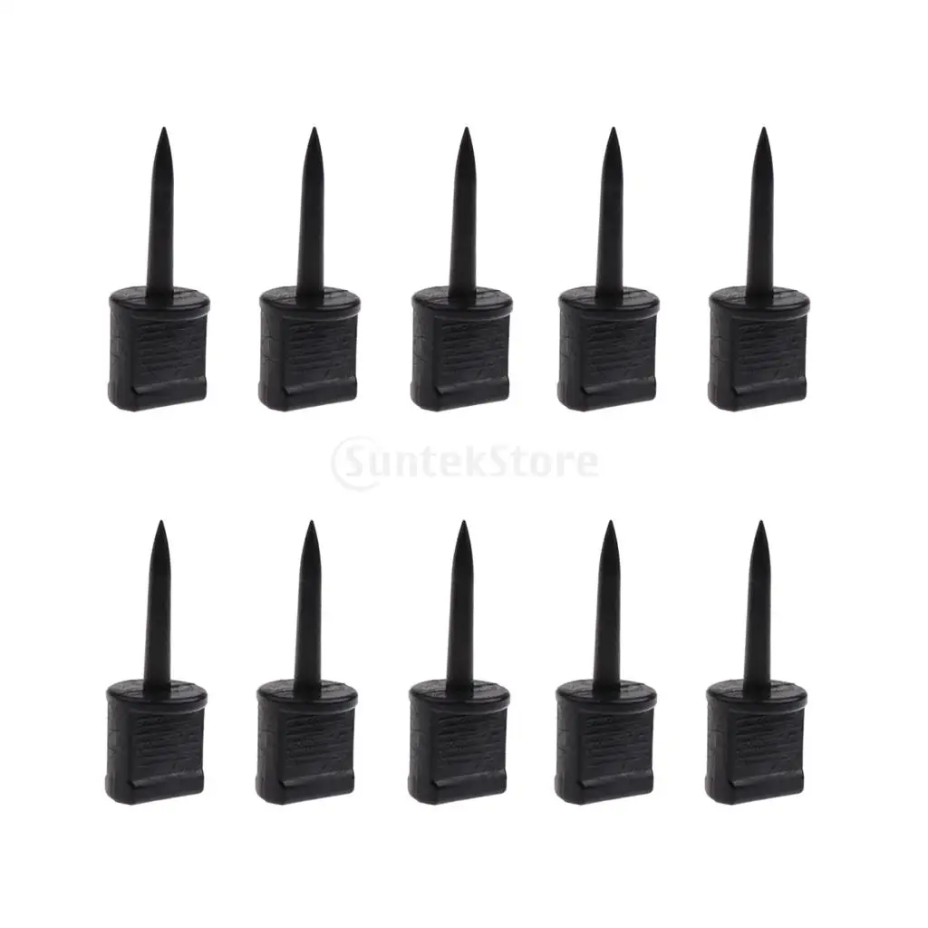 10pcs Plastic Archery Paper Target Pins Nail Supplies Target Face Pins Black