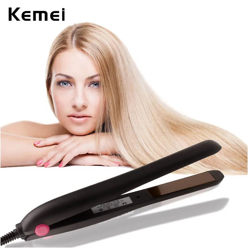Kemei 110-240 В Профессиональный Выпрямитель для волос керамический плоский утюжок выпрямление железа стайлер для укладки волос Artifact lisseur пластина для волос