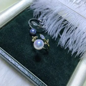 

NEW DESIGN 925 Sterling Silver Adjustable Ring Settings Base Findings Mountings Parts for Oyster Pearl Corals Jade Beads Stones