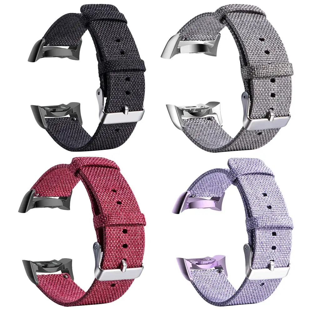

4 Colors Buckle Nylon Canvas Watch Band Replacement Wrist Straps For Samsung Gear Fit2 SM-R360/R350/R365 Gear Fit2 PRO 1PC J3