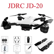 JDRC JD-20 JD20 WI-FI FPV с 2MP Широкий формат Камера высокое режим удержания Складная RC Quadcopter RTF селфи Дрон VS Visuo XS809HW E58