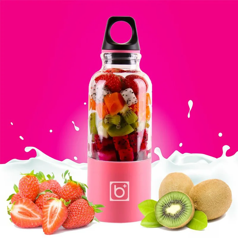 500ml Portable Juicer Cup USB Rechargeable Electric Automatic Bingo Vegetables Fruit Juice Tools Maker Cup Blender Mixer Bottl