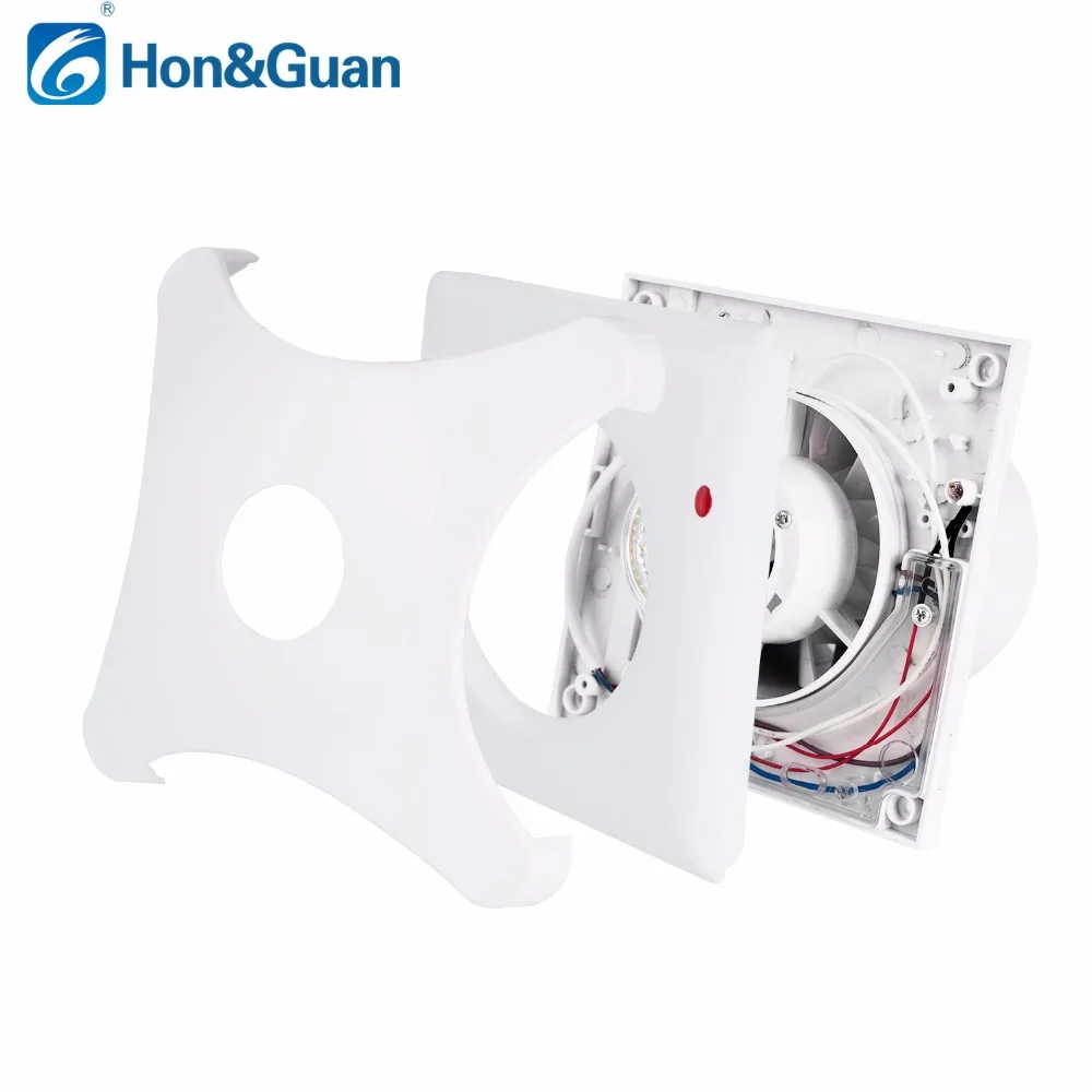 10W 110V Ventilation Exhaust Fan Wall Mounted 4 Inch Strong Power Exhaust Fan Low Noise Home Bathroom Kitchen Garage Air Vent 