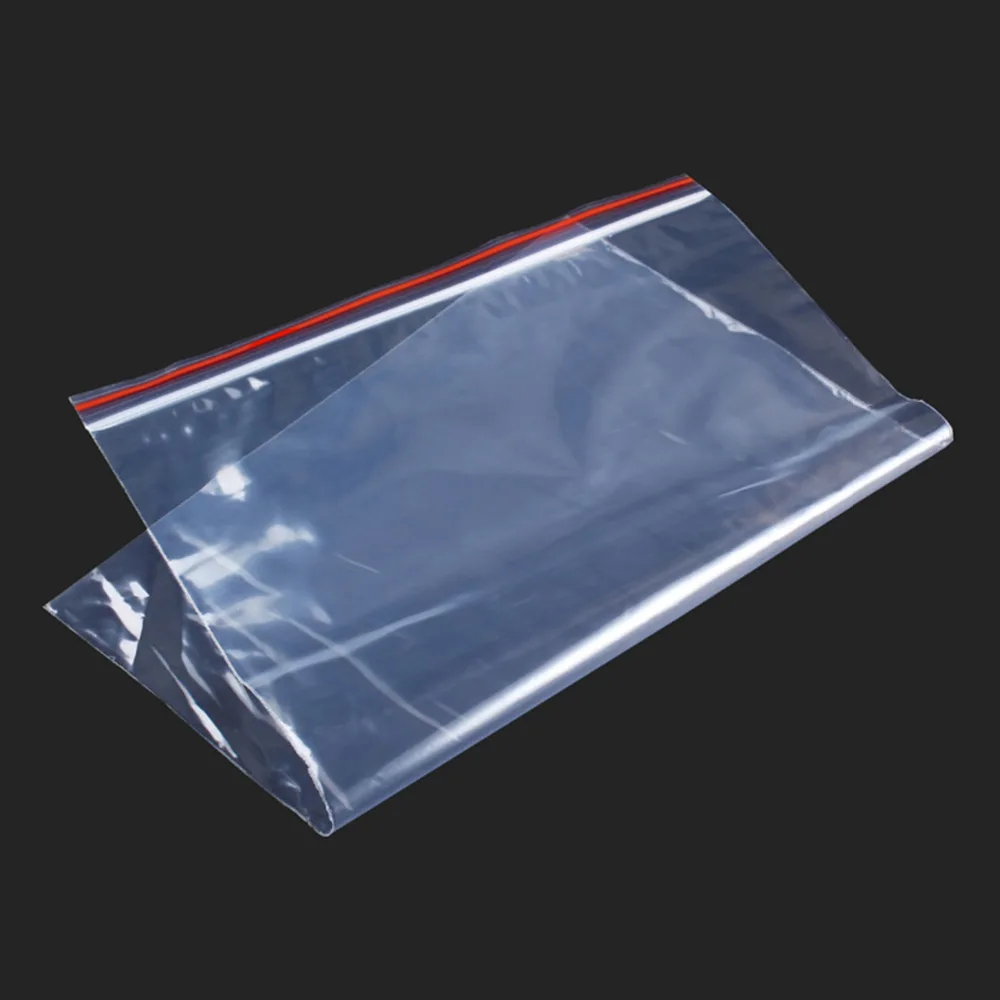 100 Zip lock Bags Reclosable Clear Poly Bag Plastic Baggies Small Jewelry  Shipping Bags