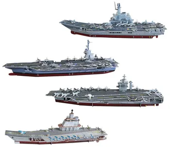 

Candice guo! 3D puzzle paper model DIY toy aircraft ship Varyag Nimitz Kuznetsov assembly toy birthday Christmas gift 1p