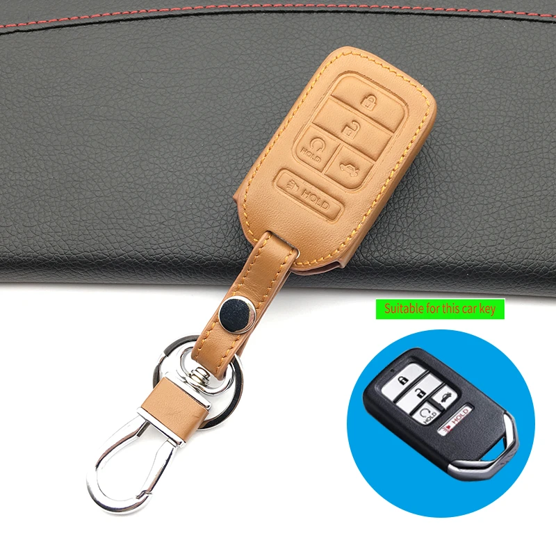 

Special Offer Car Case Cover Holder Protect Remote Fob For Honda / Civic / Accord Pilot 2015 2016 2017 5 Buttons Protect Shell