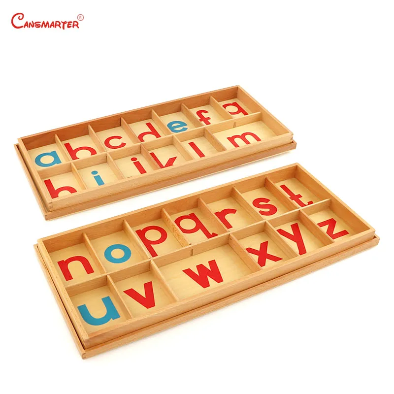  Montessori Wood Large Movable Alphabet Practice Language Toys Teaching Preschool Educational Wooden - 33015674456