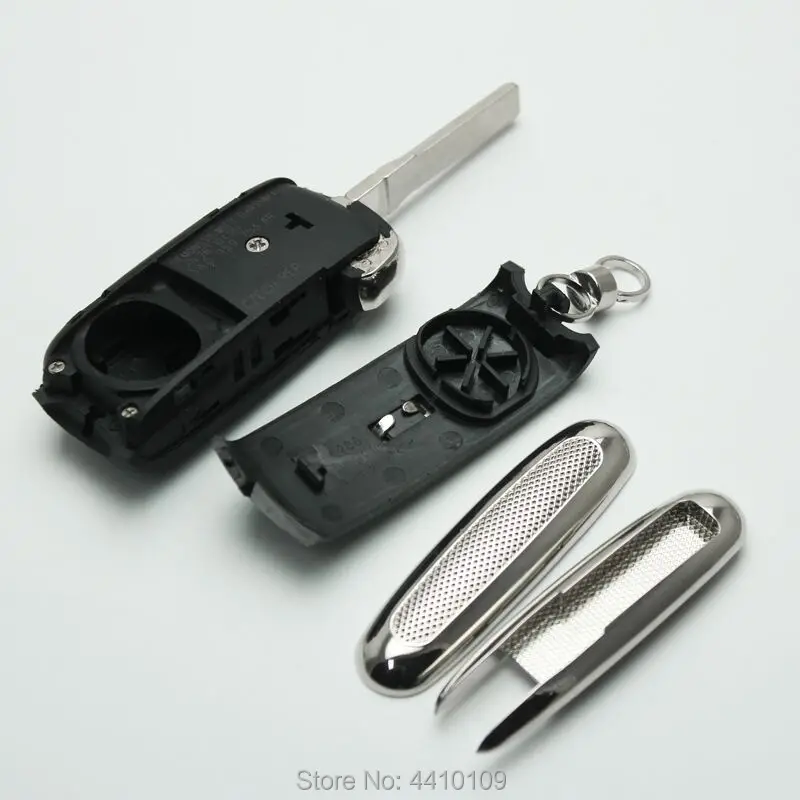 3 кнопки флип складной пульт дистанционного ключа оболочки для Bentley Mulsanne Hurtling GT авто ключ чехол для замены с логотипом