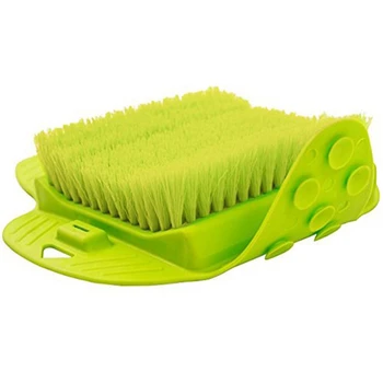 

Foot Scrubber Brush Feet Massager Spa Cleaner With Non-Slip Suction Cups,Callus Remover For Shower Floor(Green)