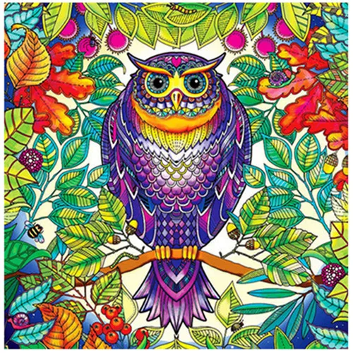 Diamond Painting Owl Cross Stitch Cartoon Embroidery 5D Mosaic Picture Rhinestones Full Birthday Gift | Дом и сад