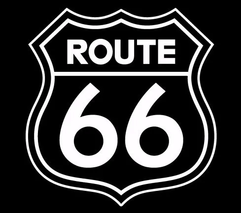 Rushed Diy Poster Vintage Signs Route 66 Number Stickers Living