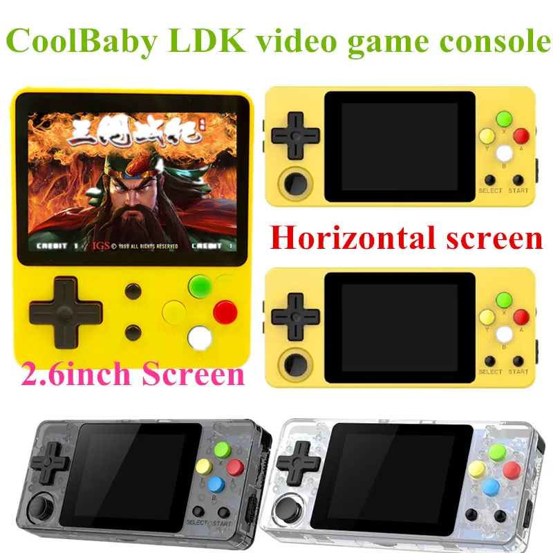 CoolBaby LDK игровая консоль 2 6 дюймов или горизонтальный экран мини ретро портативные