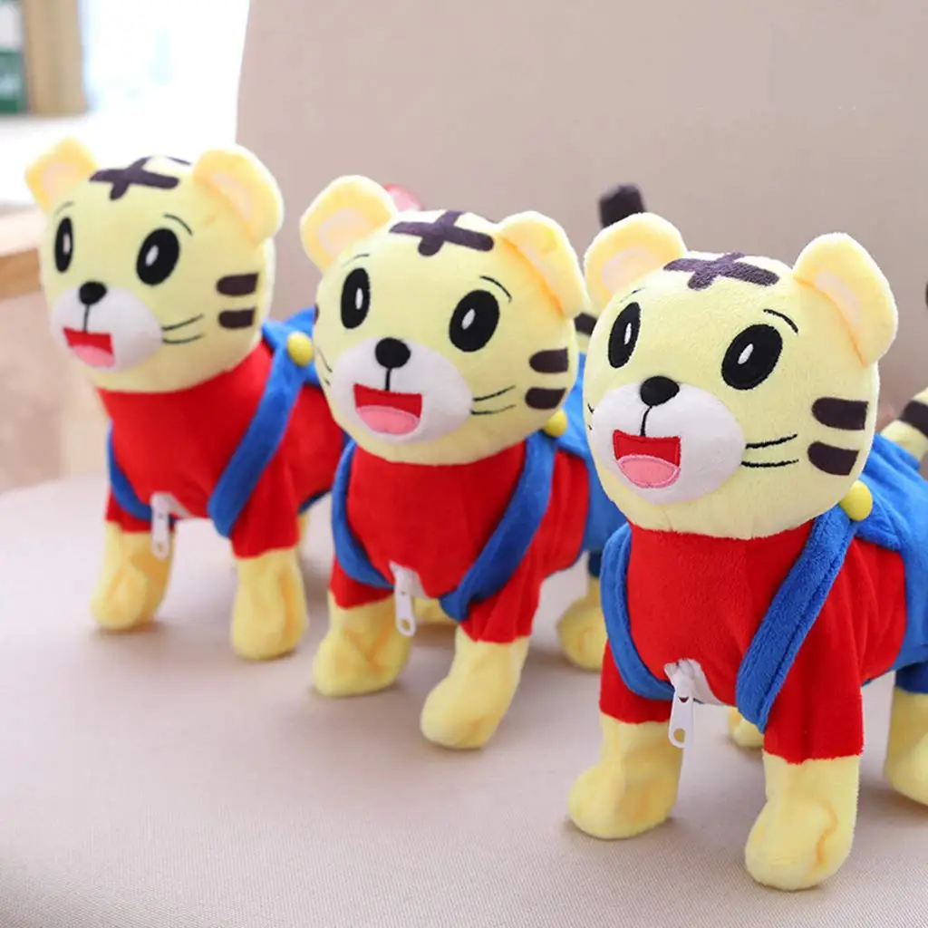 Электронный плюш плюшевый тигр кукла поет и ходит животных Обучающие игрушки подарок на день рождения для Для детей ясельного возраста