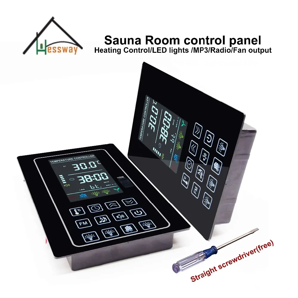 US $118.71 Multifunction Sauna Steam Generator Controller Heating Panel Price for MP3 USB LED FAN AUX
