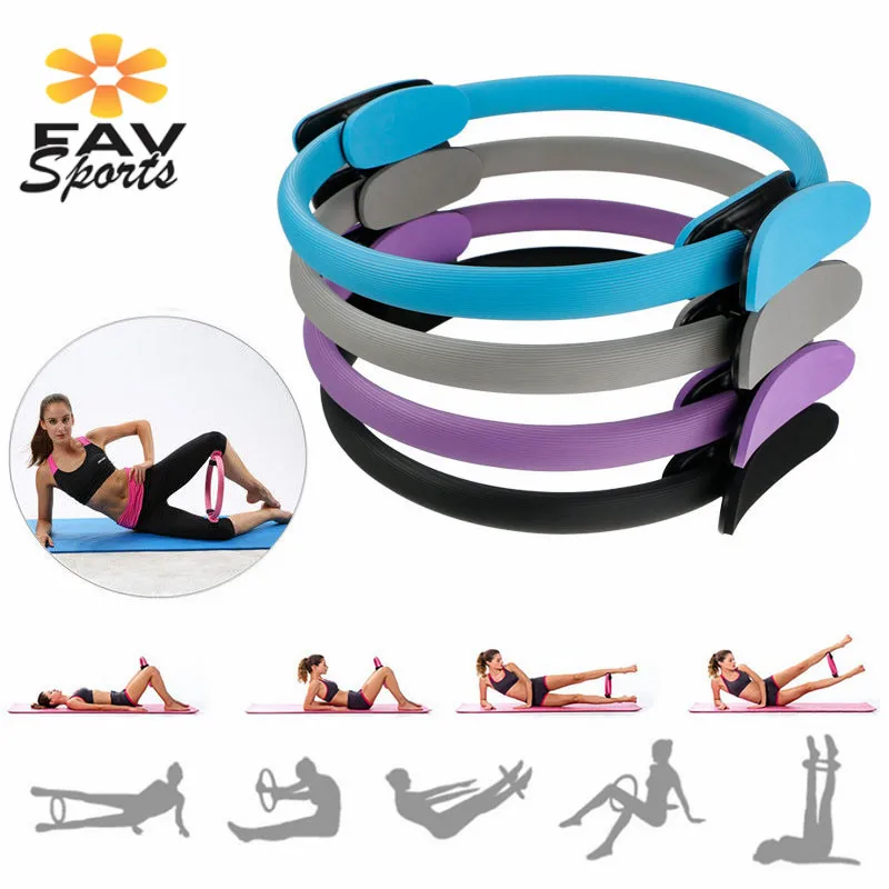 

38cm Durable Yoga Pilates Magic Rings Body Building Training Gymnastic Yoga Circle Workout Fitness Wheel