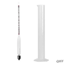 Ареометр тестер винтажный набор мерных бутылок Инструменты спиртометр спирт измеритель концентрации вина 0-100 Ареометр alcoho