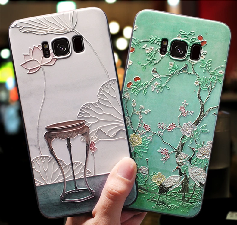 

3D Relief Case For Samsung Galaxy S10 Lite J4 J6 Plus A9 2018 A30 2016 A5 2017 J3 J7 Note 8 9 S6 S7 Edge S8 S9 Plus A40 A70 Case