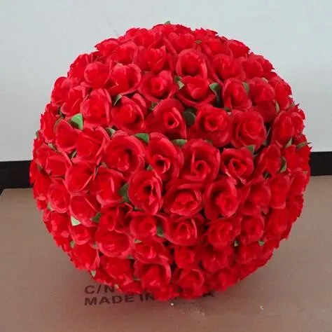 10 шт./лот 1" 30 см искусственный шелк цветы целующийся шар для свадьбы День Святого Валентина вечерние украшения 8 цветов