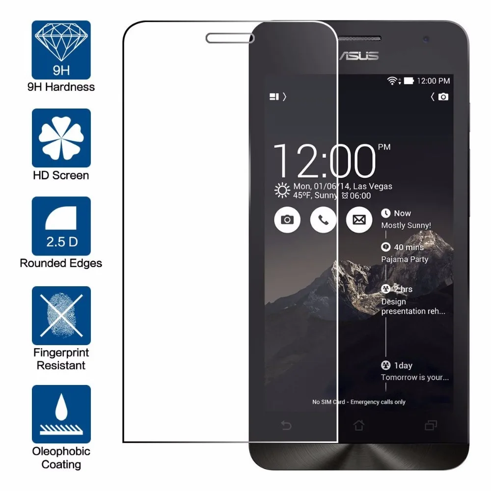 

9H 0.26mm Premium Tempered Glass Film For ASUS Zenfone 5 A501CG A500KL T00J T00F T00P Screen Protective Film Screen Protector