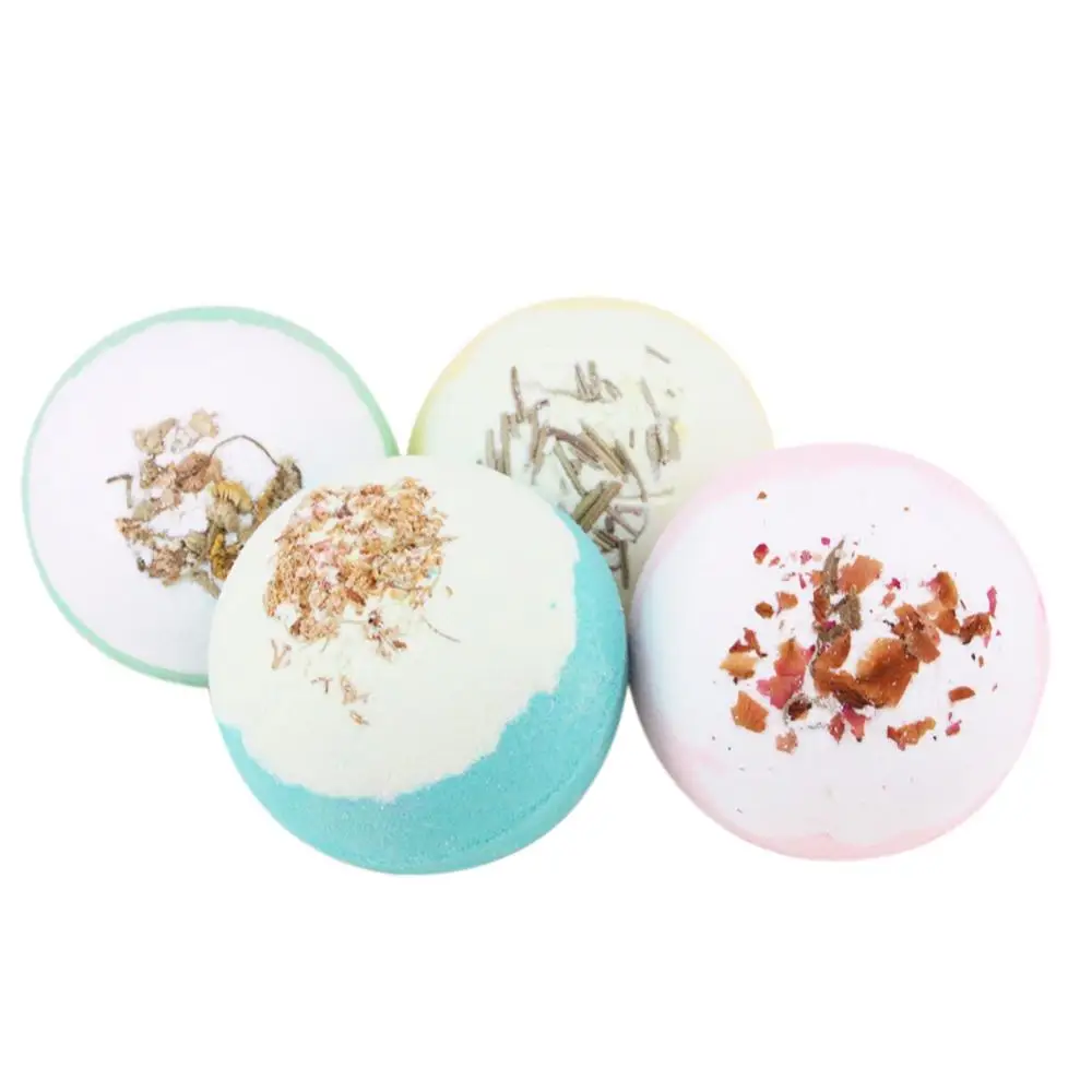 

Bath Bomb Luxurious Gift Deep Sea Salt Dried Flower Bubble Bath For Exfoliating And Relaxation