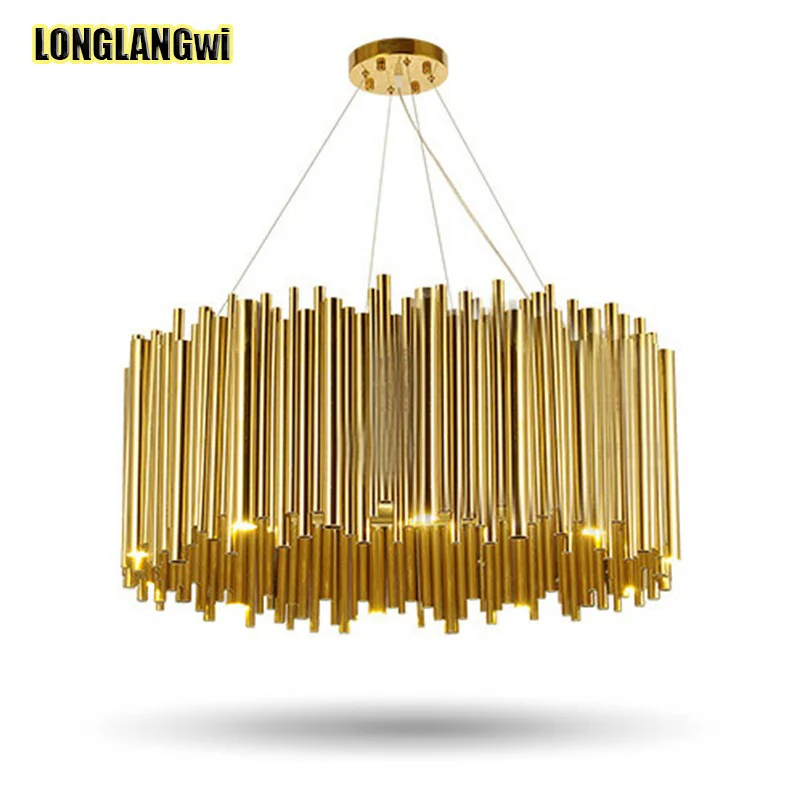 

New luxury design Round crystal chandelier modern lamp for living room dinning room gold kristallen kroonluchter LED Chandeliers