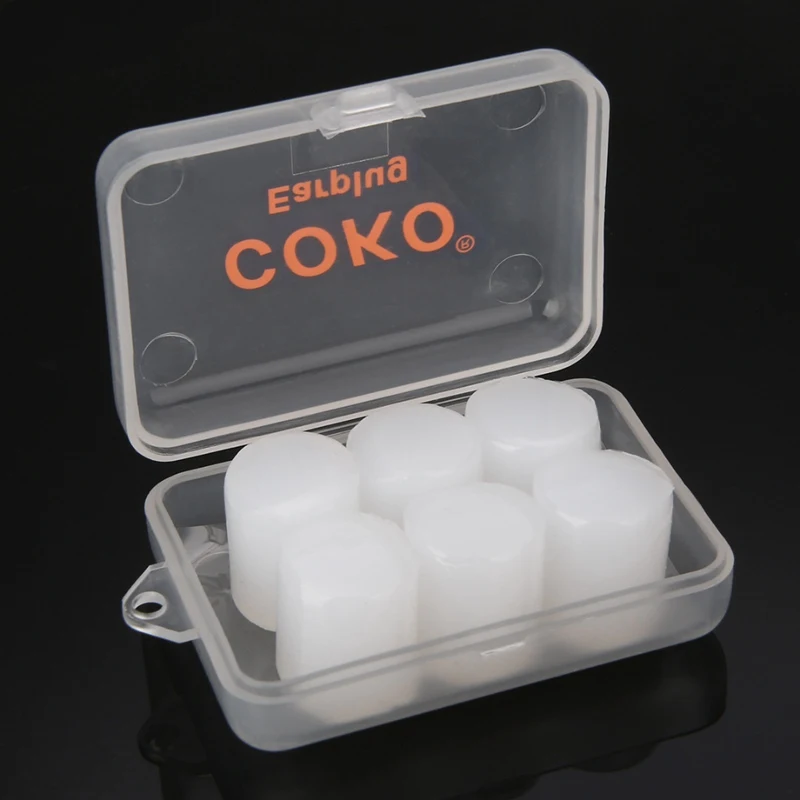 6pcs Waterproof Swimming Earplugs Silicone Flexible Water Sports Earplugs Showering Protective Ear Plugs Anti-noise Earmuffs