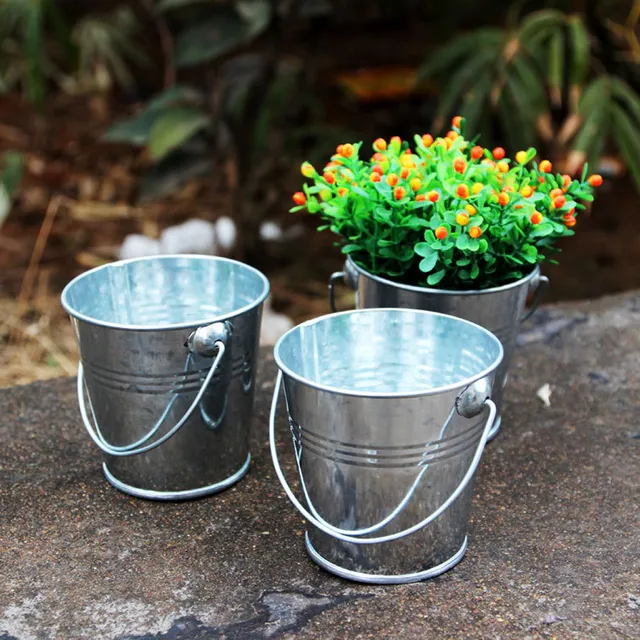 Mini Seed Buckets Nursery Pots Baby Shower Small Pails Flower Mini Seed Buckets Nursery Pots Baby Shower Small Pails Flower Pot Wedding Favor